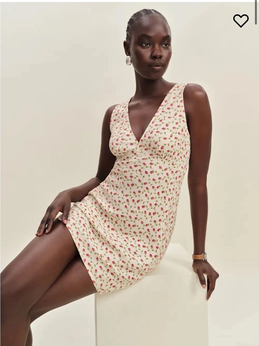Reformation calix Mini Dress flower print